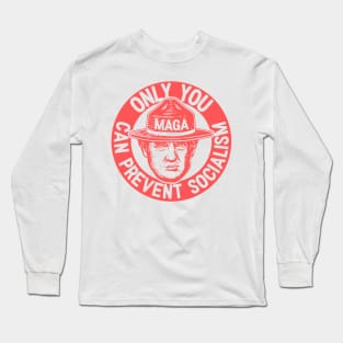 Ultra MAGA | Only You Can Prevent Socialism | We The People 1776 - 2022 | Red Long Sleeve T-Shirt